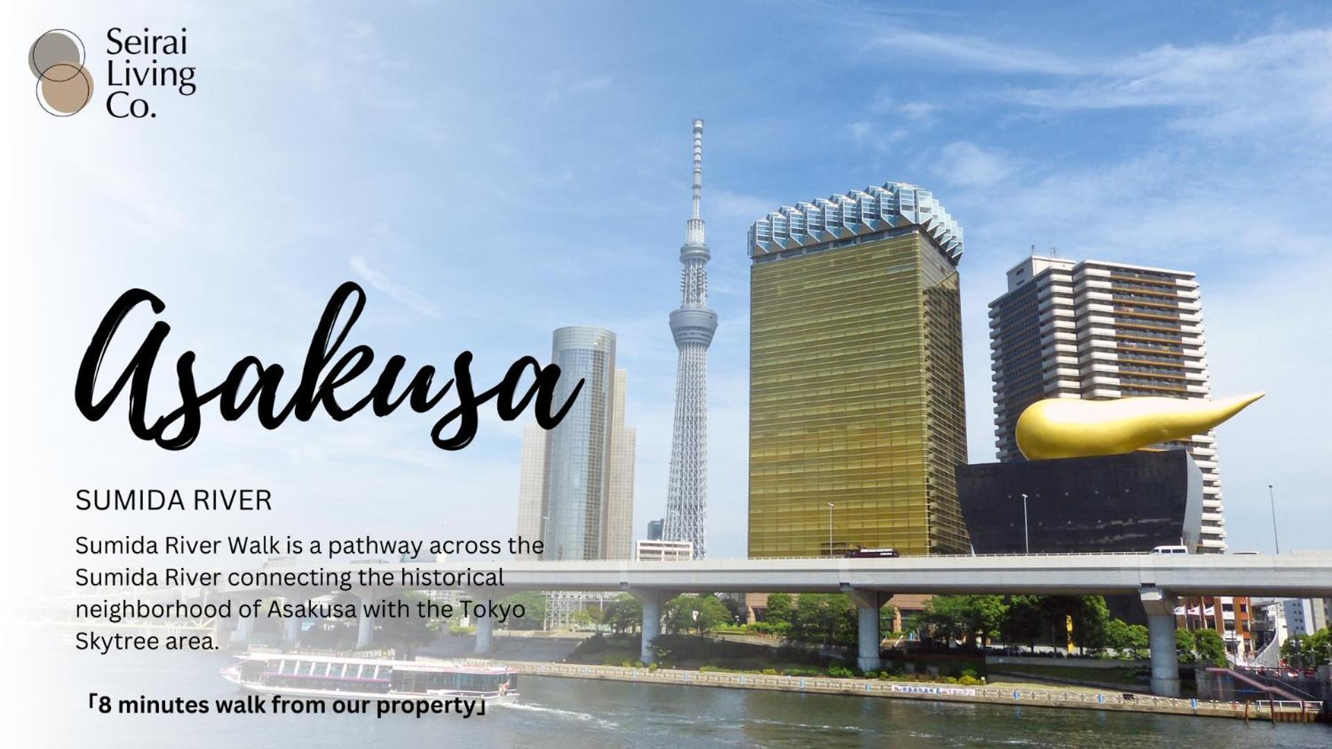 Seirai Asakusa Vacation Rental - 3 Minutes From Station Tokió Kültér fotó